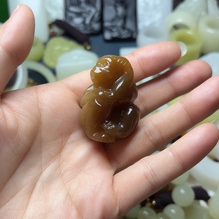 和田玉（糖玉）未镶嵌车挂