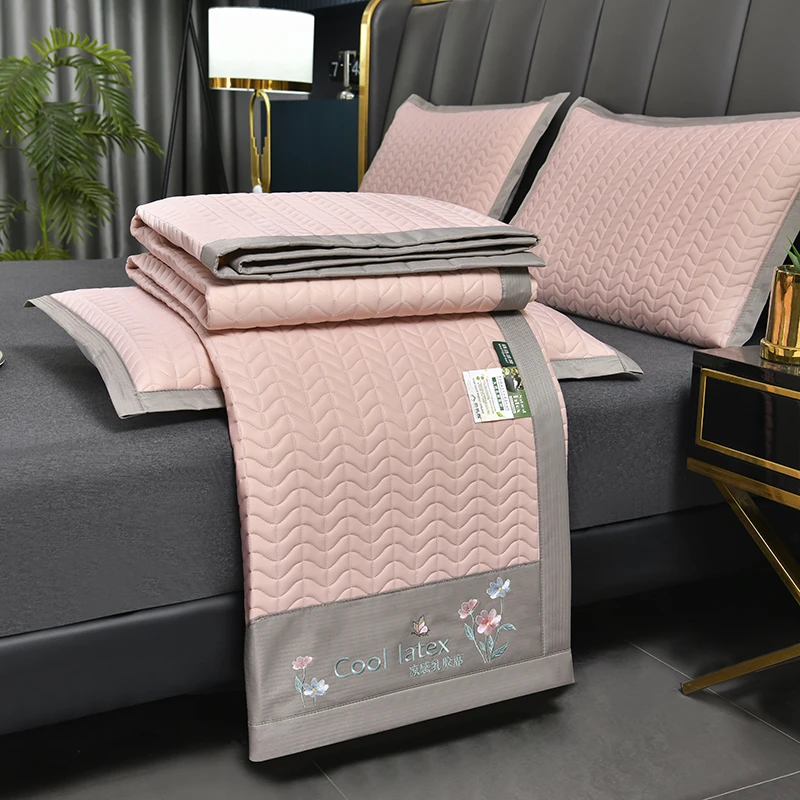 夏季冰丝乳胶凉席夏凉垫可水洗可折叠学生宿舍家用单双人空调席子