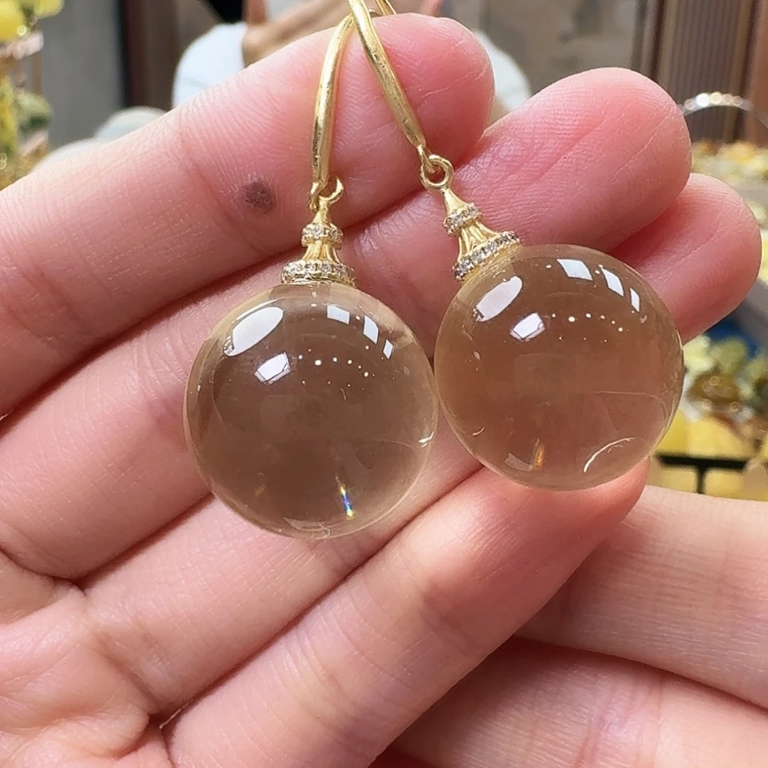 琥珀未镶嵌颈饰耳坠