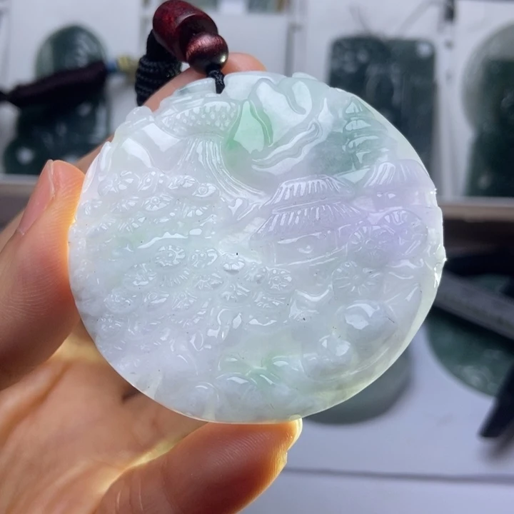 翡翠未镶嵌挂件翡翠