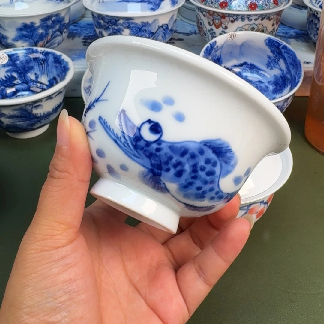 景德镇纯手绘茶具圆圆208