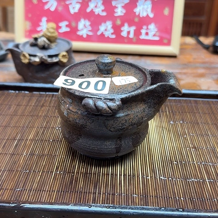 纯手工制作粗陶茶具