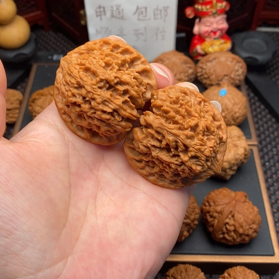 文玩核桃把件全品满天星48尺