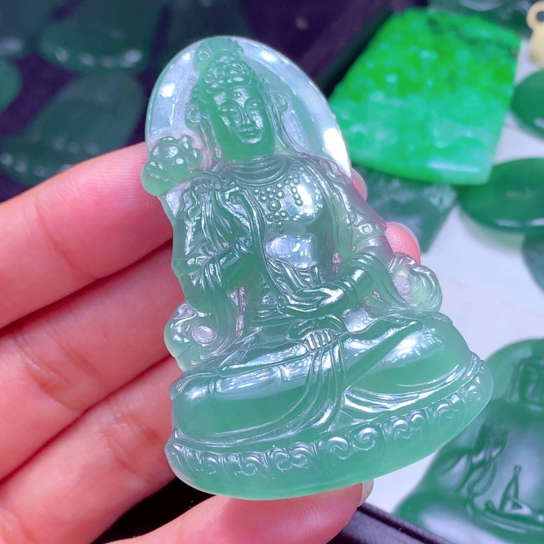 阿****定制翡翠未镶嵌天然