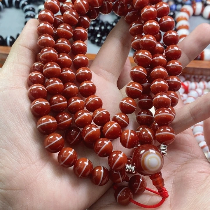 湘***牛玛瑙/玉髓未镶嵌手链