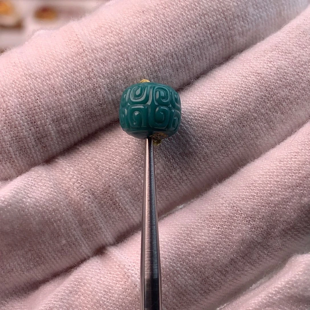 绿松石未镶嵌配饰蕊8.7*7.7