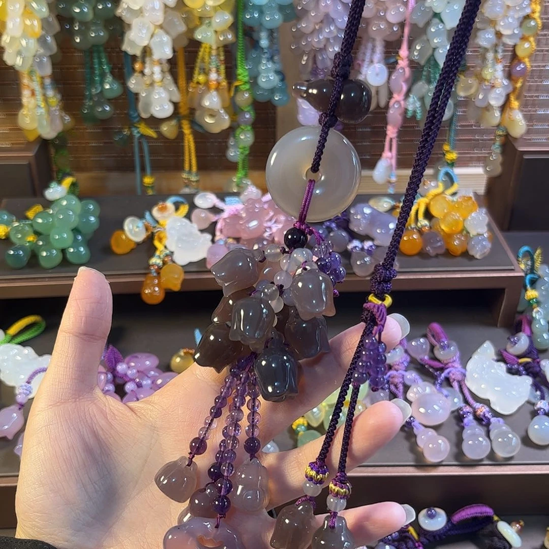 静***享玛瑙/玉髓未镶嵌车挂福利款汽车挂件