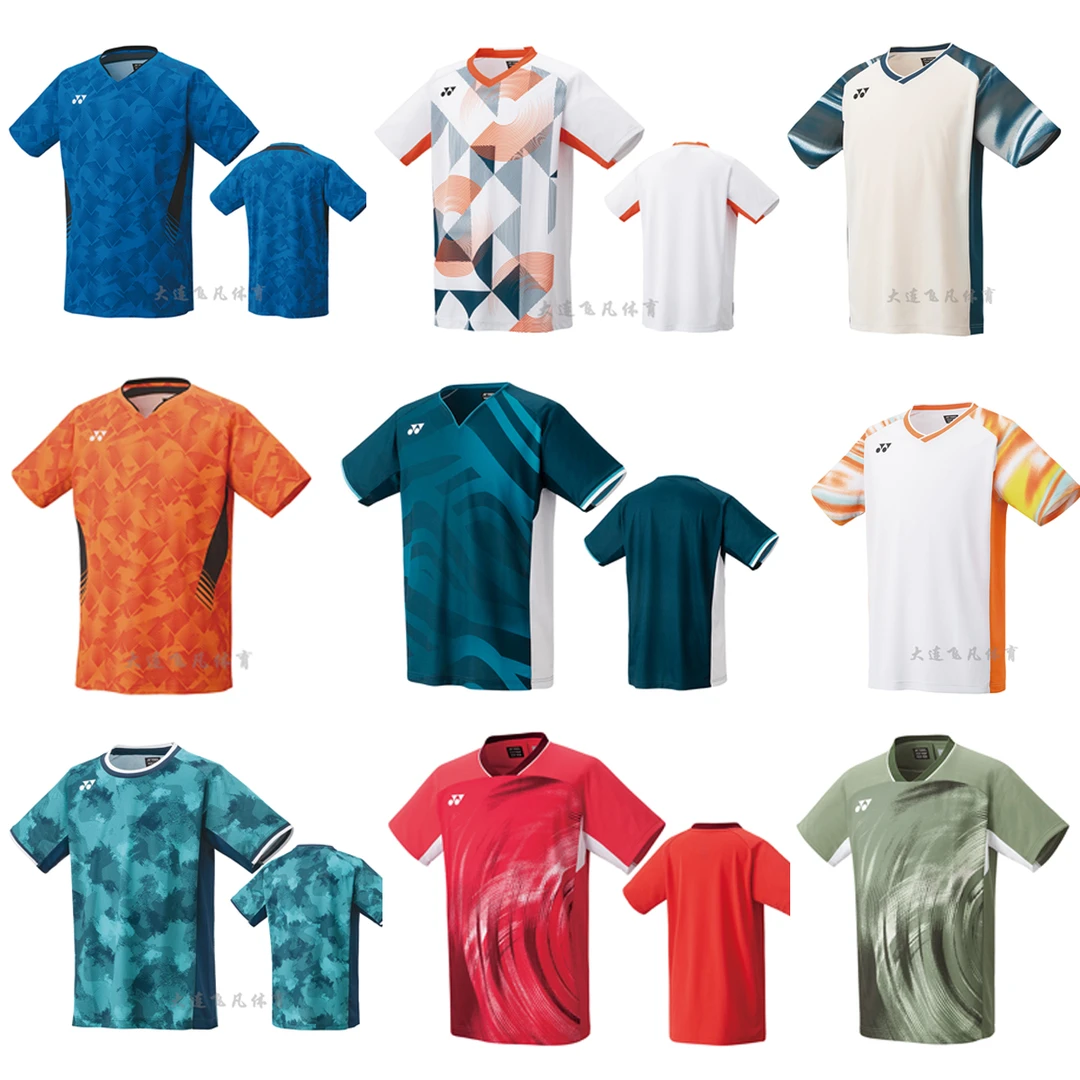 YONEX/尤尼克斯赛版男羽毛球运动短袖T恤速干透气比赛服yy正品