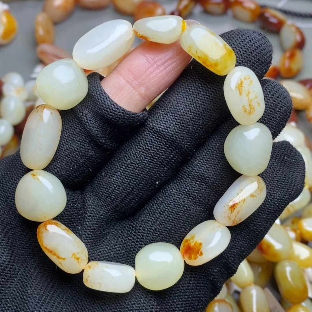 和田玉未镶嵌手链