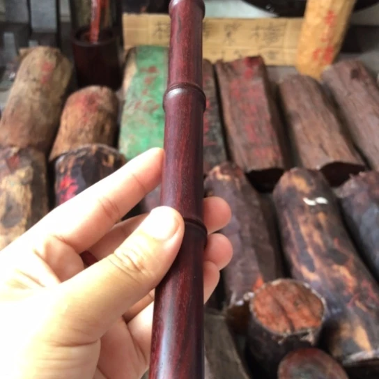 印度小叶紫檀竹节棍一根