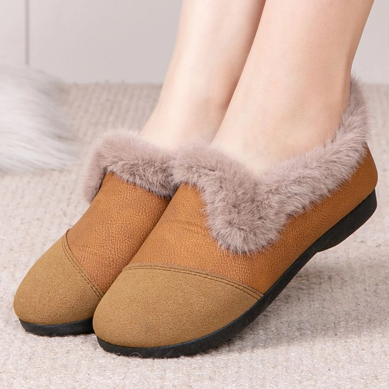 老北京布鞋女2025冬季新款棉鞋加绒保暖妈妈鞋中老年雪地靴奶奶鞋