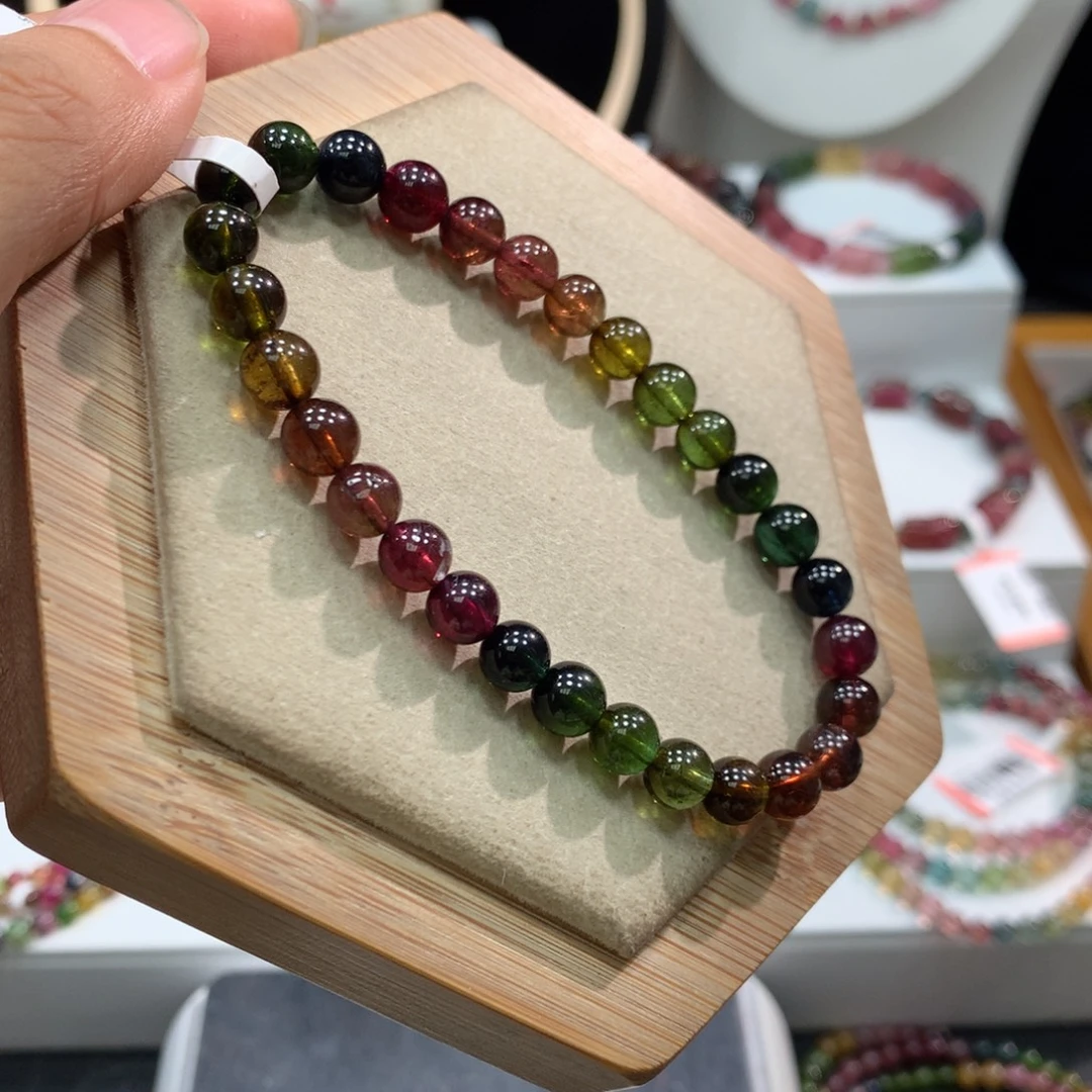 碧玺未镶嵌手链