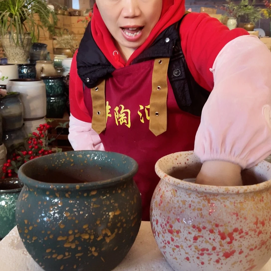 紫砂花盆高度16口径18