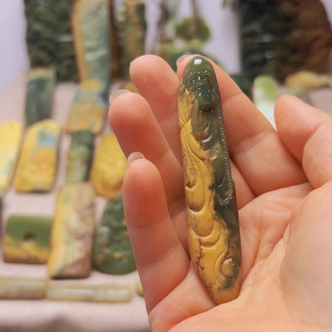 岫岩河磨玉（透闪石质玉）未镶嵌挂件