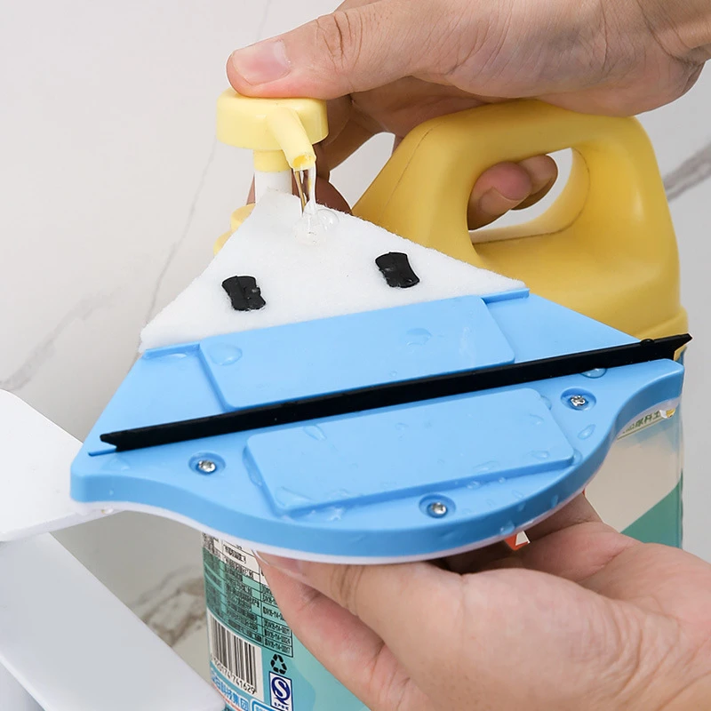 多功能双面擦窗器玻璃擦玻璃玻璃刮玻璃三角形磁性双面擦清洁器