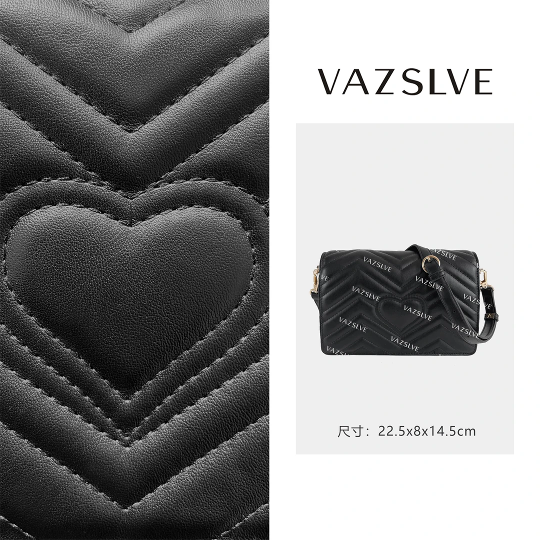 VAZSLVE/原创设计GQ-59991-黑色 春季新款轻奢小包
