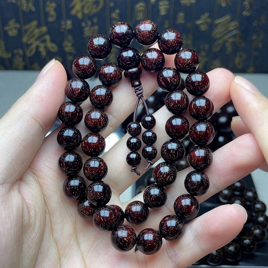 檀香紫檀（小叶紫檀）1.0 38颗 双圈 大满金星