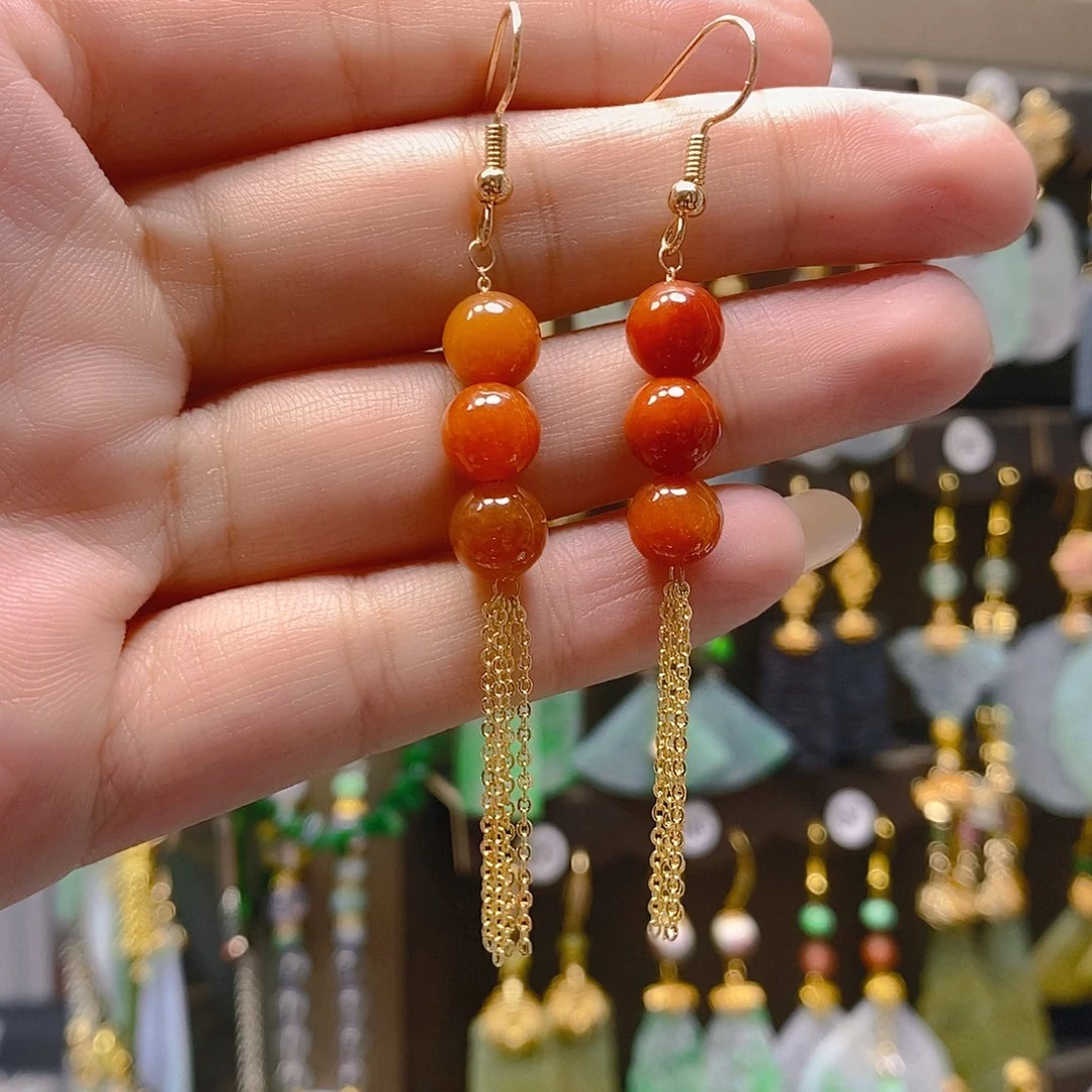 未镶嵌翡翠耳饰翡翠