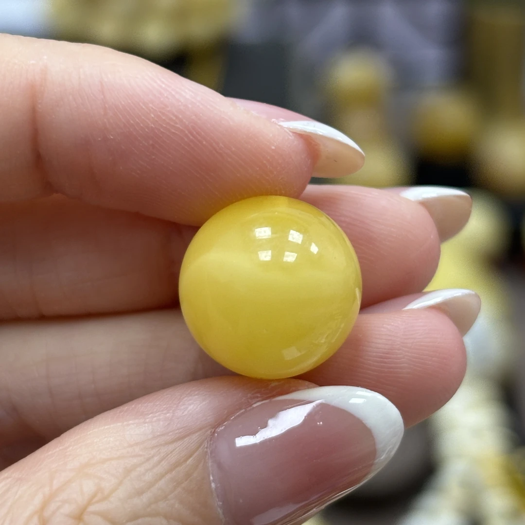 15.0mm 小妖珠宝天然原矿琥珀蜜蜡