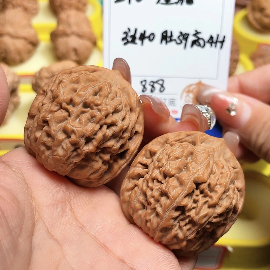 吊坠文玩核桃21号莲花边40肚39.高41