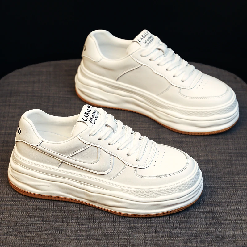 厚底小白鞋女2025新款春秋款爆款百搭运动休闲板鞋01081