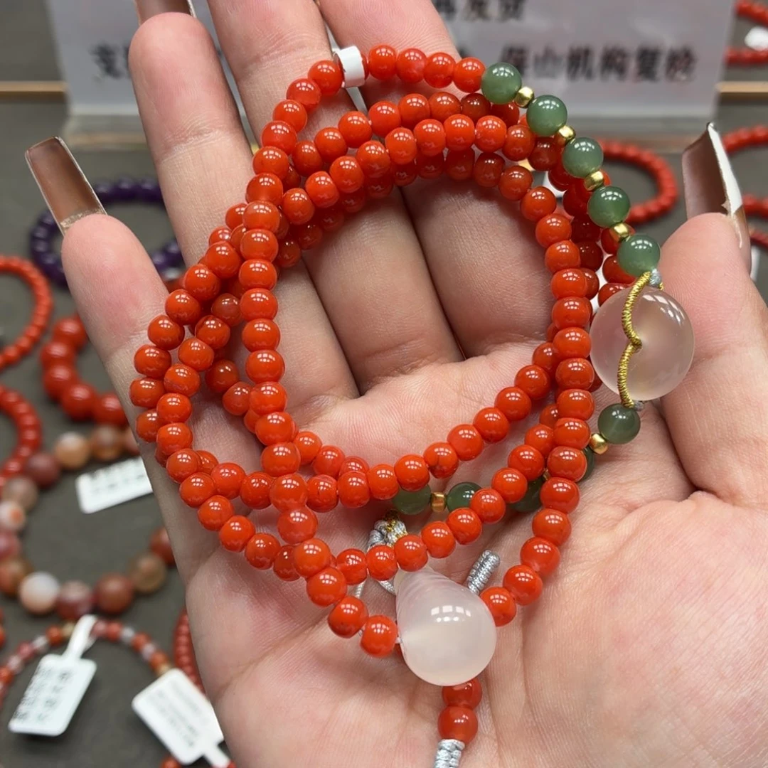 未镶嵌多圈南红玛瑙原矿保山冷水河多圈卡5+