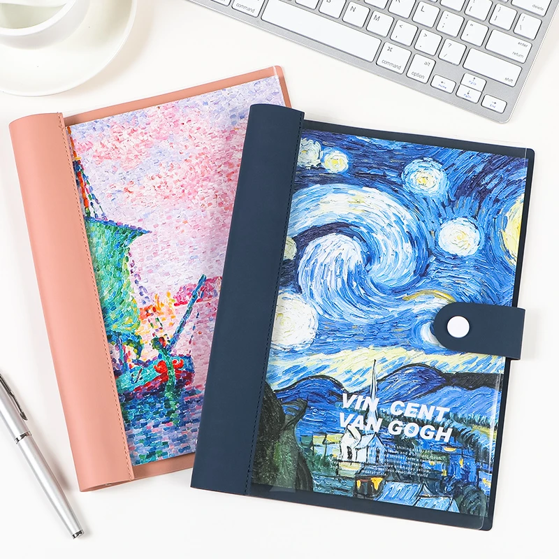 B5软皮活页本可拆卸透明笔记本子活页手账本考研学习记事本日记本