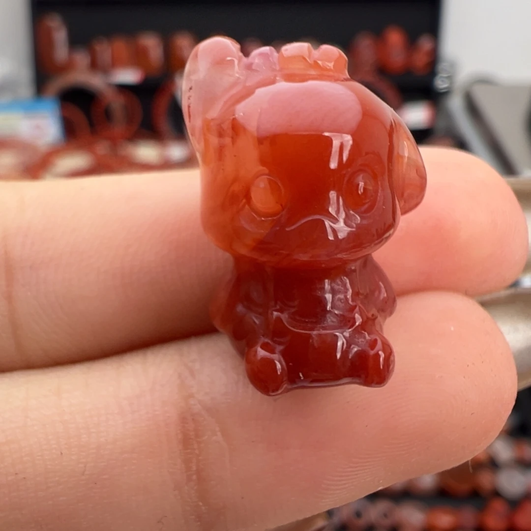 南红玛瑙未镶嵌颈饰帕恰狗