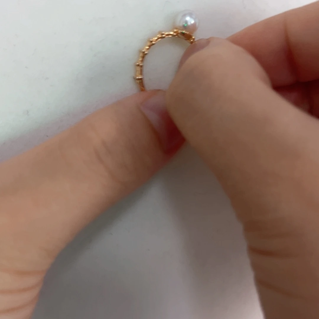 海水珍珠戒指银S925镶嵌