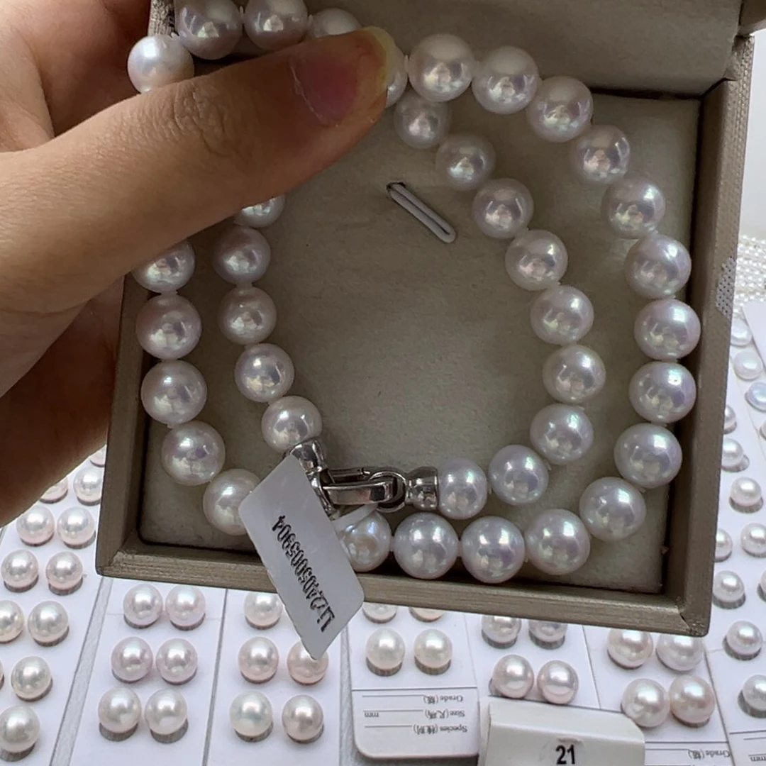 淡水珍珠颈饰银S925镶嵌