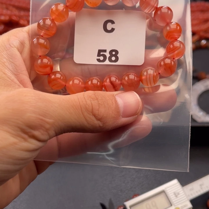 南红玛瑙未镶嵌多样性发货默认微瑕称重10mm