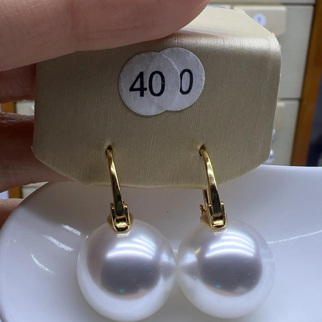 淡水珍珠耳饰银S925镶嵌