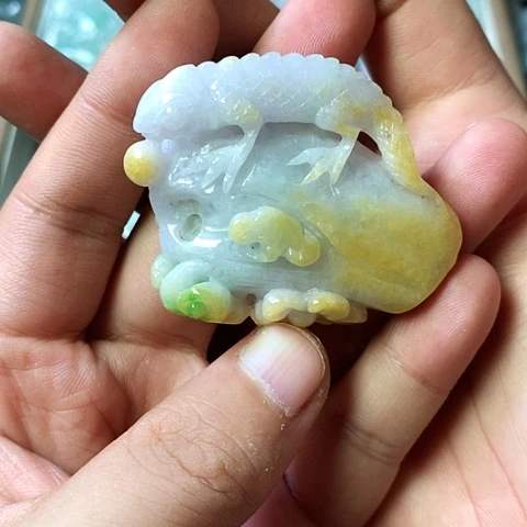颈饰未镶嵌翡翠福豆豆珠宝翡翠颈饰