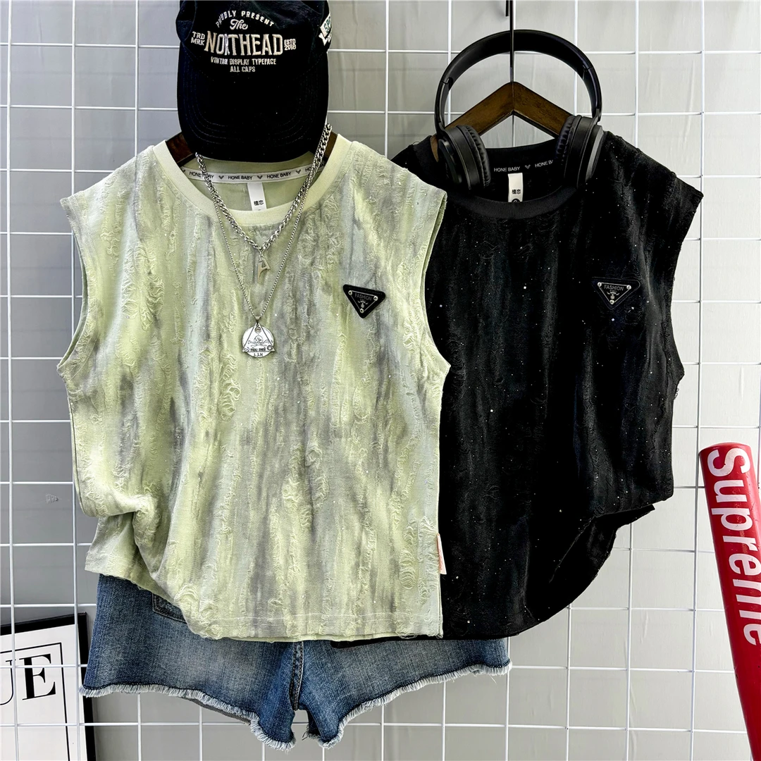 男童夏款背心2025款夏季短袖ol上衣宝宝夏装中大童圆领韩版