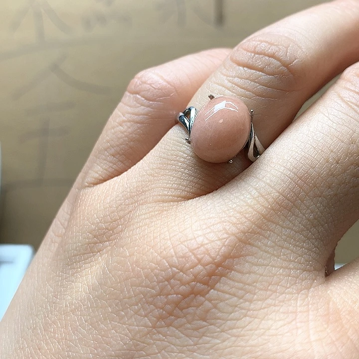 水晶水晶戒指银S925镶嵌