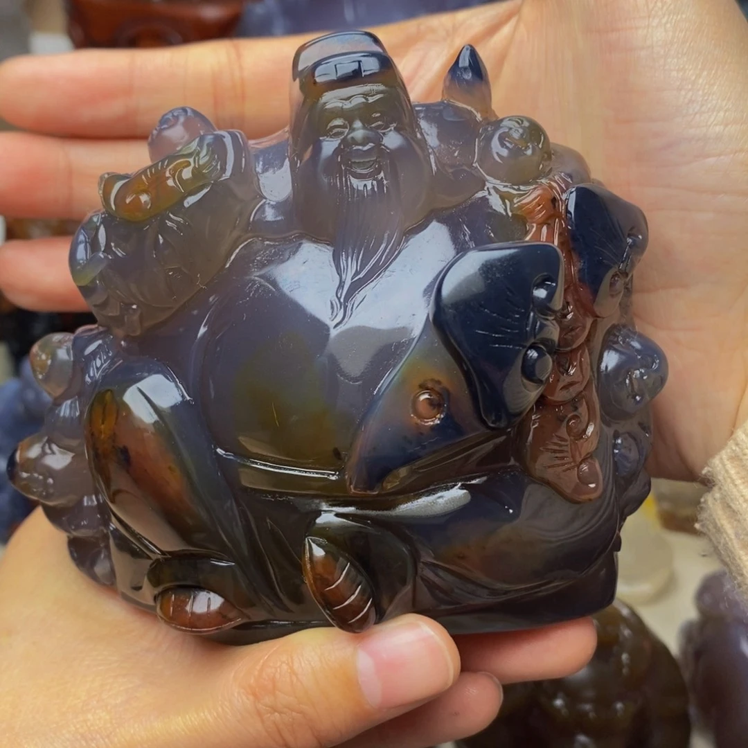 玛瑙/玉髓摆件未镶嵌精*