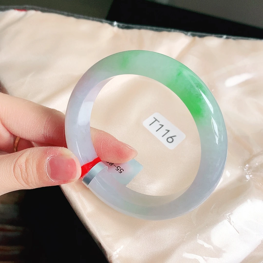 翡翠未镶嵌手镯缅甸天然a货翡翠手镯