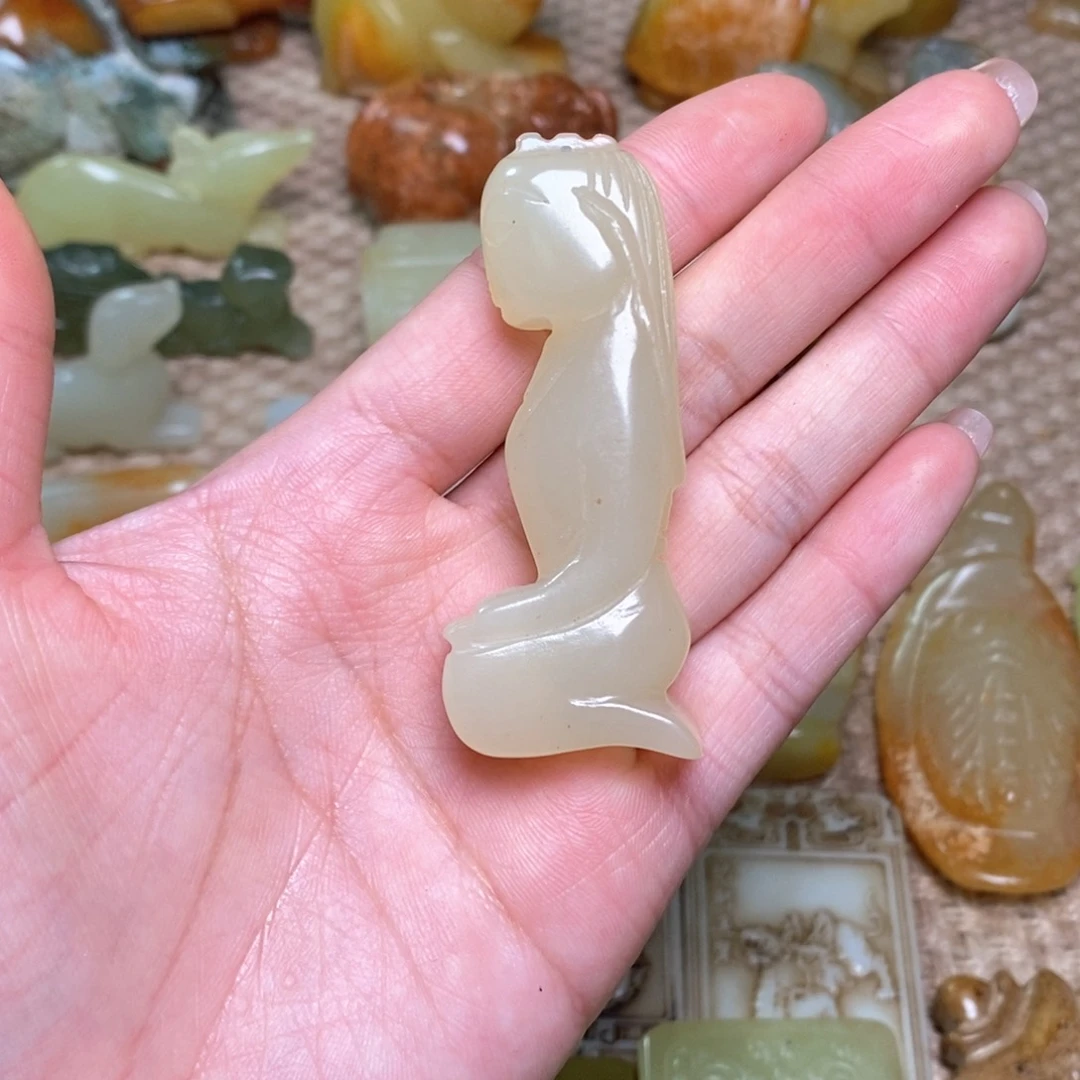 白玉菩提吊坠白玉菩提白玉菩提摆件