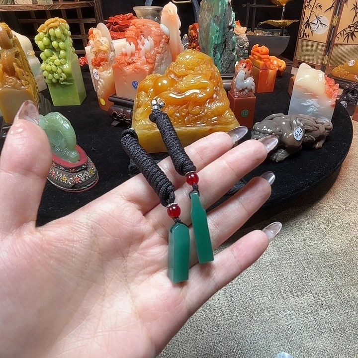昌化石印石雅安绿