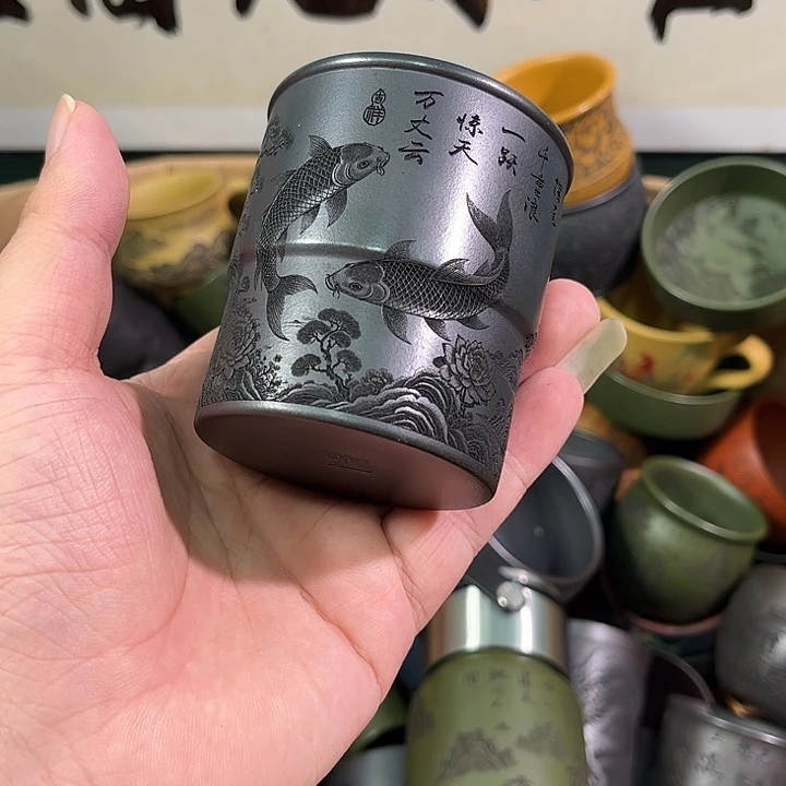 茶杯紫砂全手工紫砂主人杯