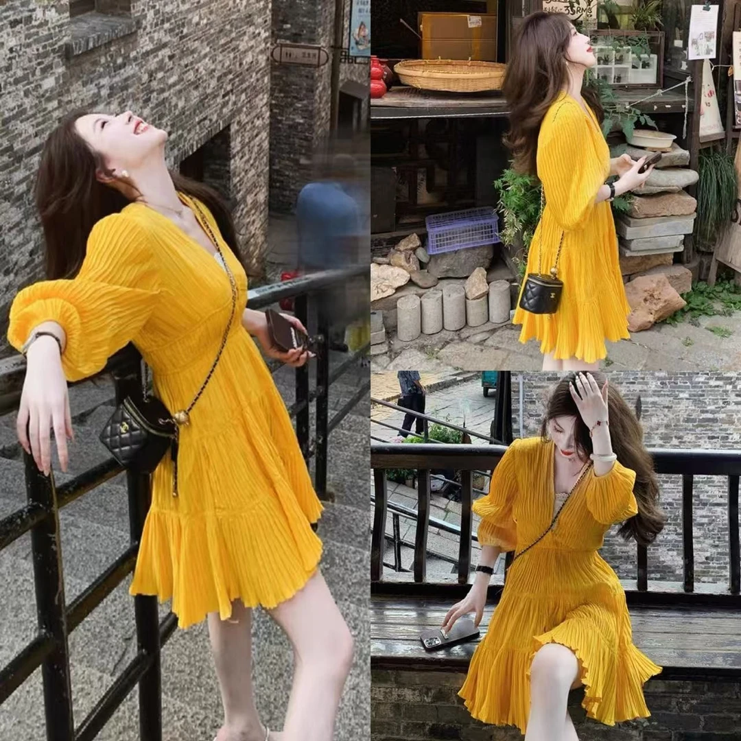 A1701-1800 夏日休闲度假连衣裙女