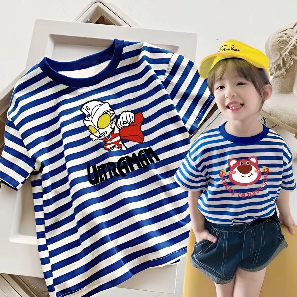 新款纯棉可爱超萌儿童宝宝衣服夏季T恤男童男女童时尚短袖上衣韩t
