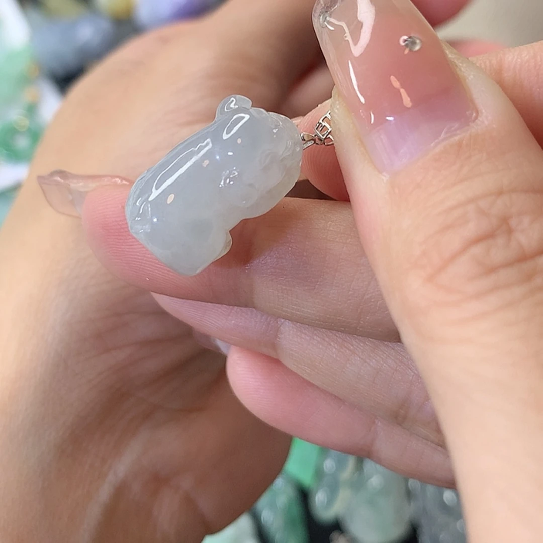 【闪购商品】翡翠吊坠(不含链)18K金镶嵌