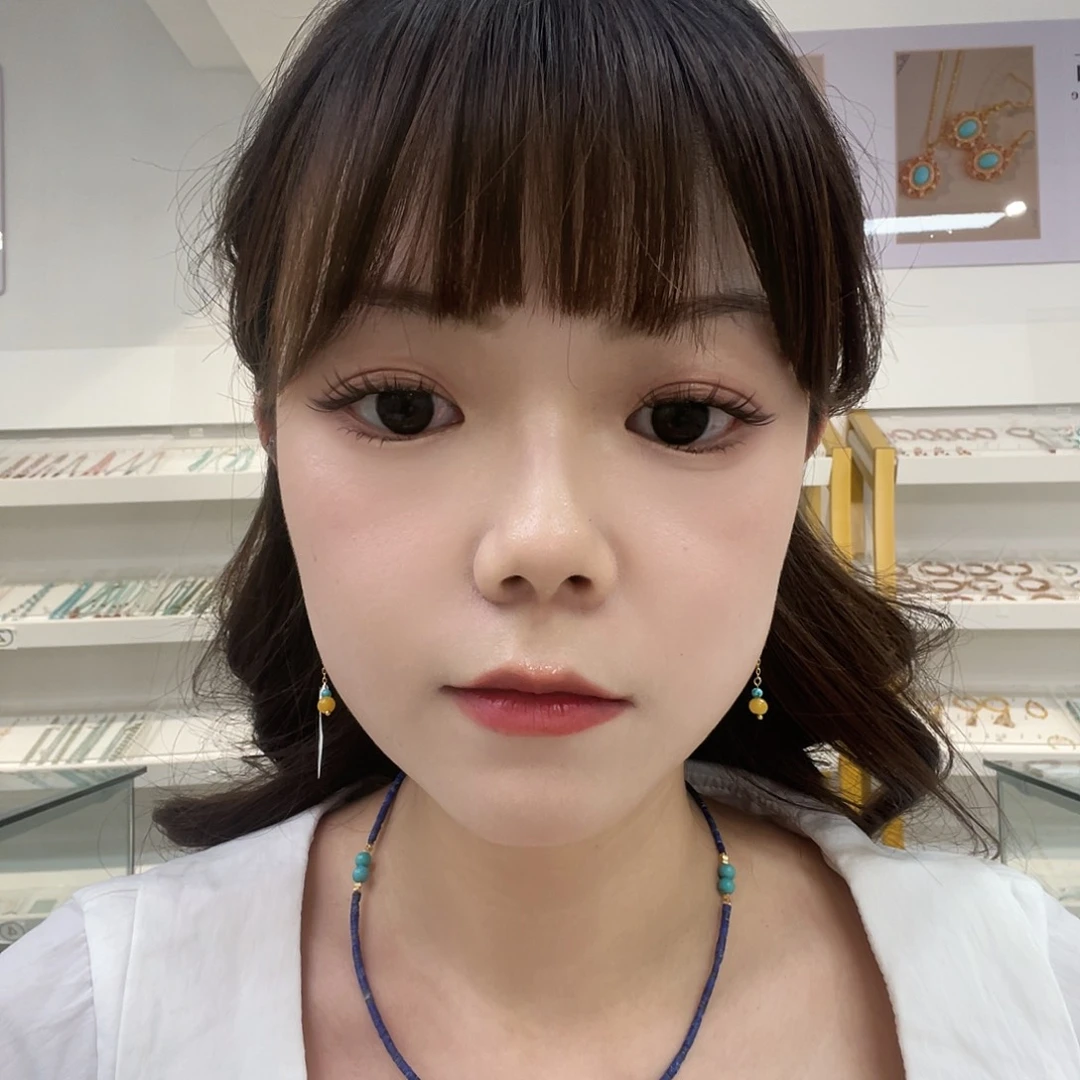 青金石银S925镶嵌颈饰发货一件