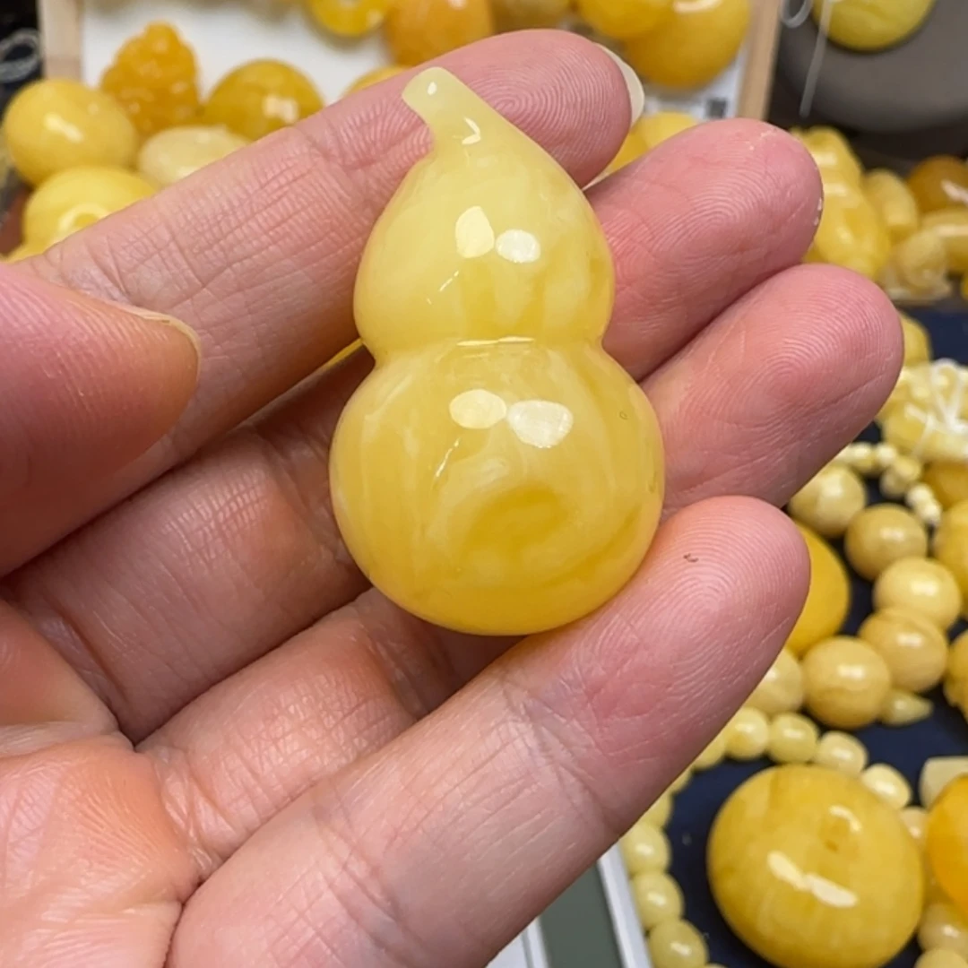 蜜蜡未镶嵌毛衣链天然蜜蜡