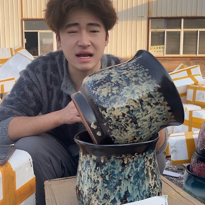 花盆紫砂宜兴紫砂粗陶花盆20/20