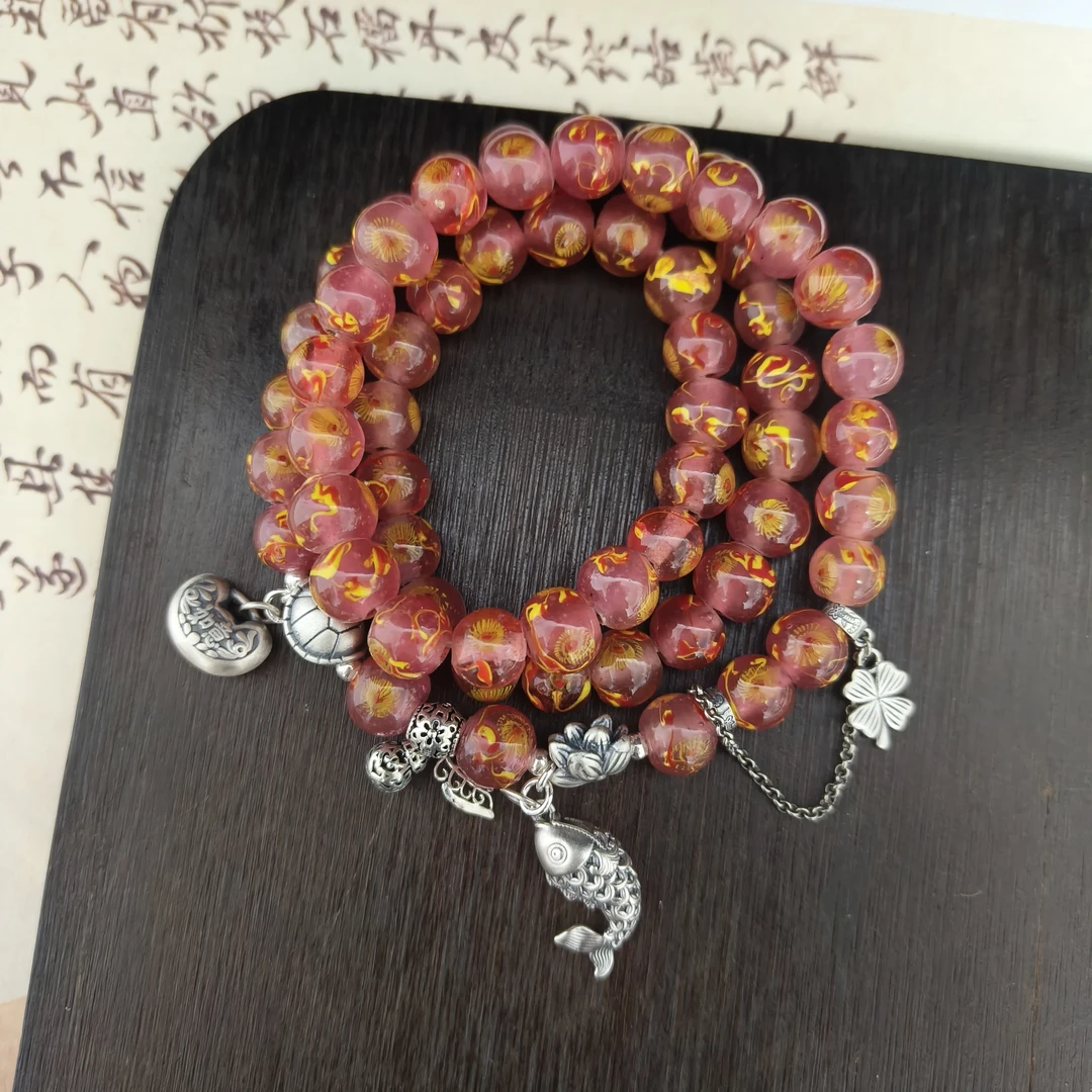 老琉璃复古百搭双层链手串5091407