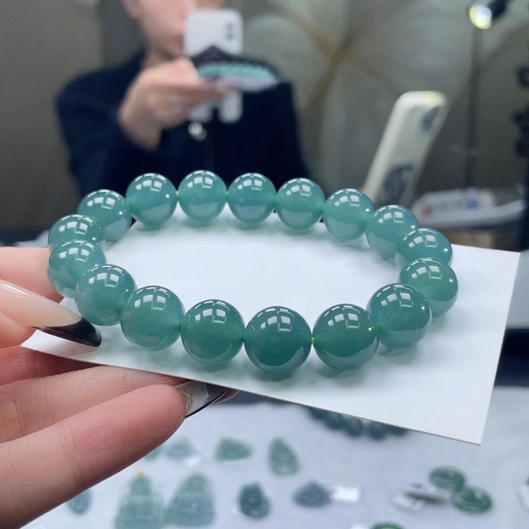 翡翠未镶嵌套链卡12.5天然a货翡翠