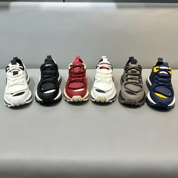 秋冬新款低帮系带纯色拼接软底休闲鞋舒适潮流轻奢时尚百搭男鞋