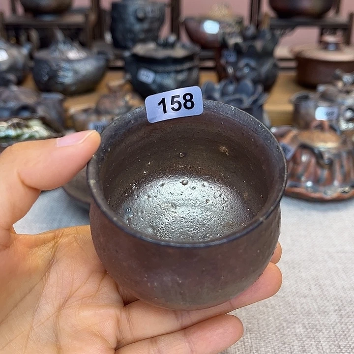 裸柴烧陶瓷手工茶器